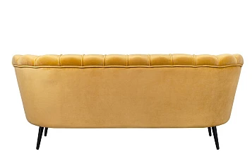 Дизайнерский диван Pearl Triple Yellow на черных ножках в интернет-магазине
