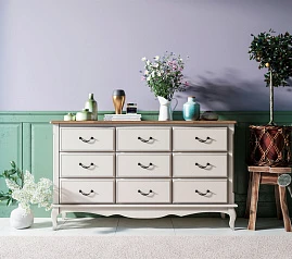 фото Комод «Leontina» на девять ящиков арт ST9379 в интерьере