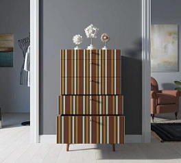 Комод высокий "Berber" принт 20 арт BB10/Print_20 в интерьере