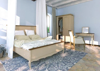 Интерьер спальни "Leontina" с зеркалом арт Leontina-5 в интернет-магазине