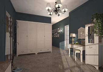 фото Комплект для прихожей "Оливия" в бежевом цвете арт 1879