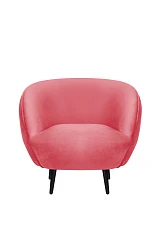 Мягкое кресло Small Benee Karmin на черных ножках в интернет-магазине