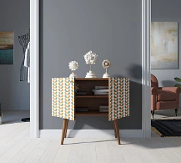 фото Комод на высоких ножках "Berber" малый принт 23 арт BB13/Print_23