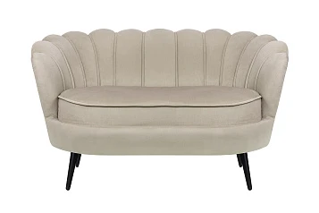 купить Дизайнерский диван Pearl Double Taupe на черных ножках