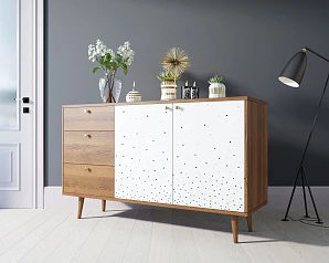 Комод "Berber" с двумя дверками и ящиками 15 принт арт BB05/Print_15