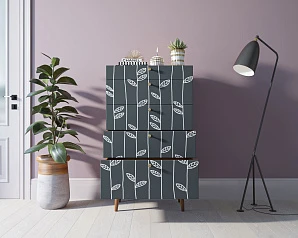 купить стильные Комод высокий "Berber" принт 18 арт BB10/Print_18 в интернет-магазине