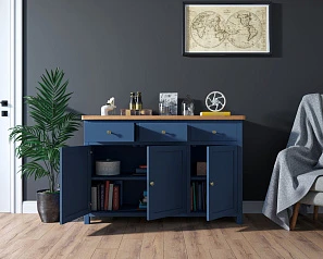 стильный Комод "Jules Verne" 3 ящика 3 дверки арт JV38ETGB на заказ