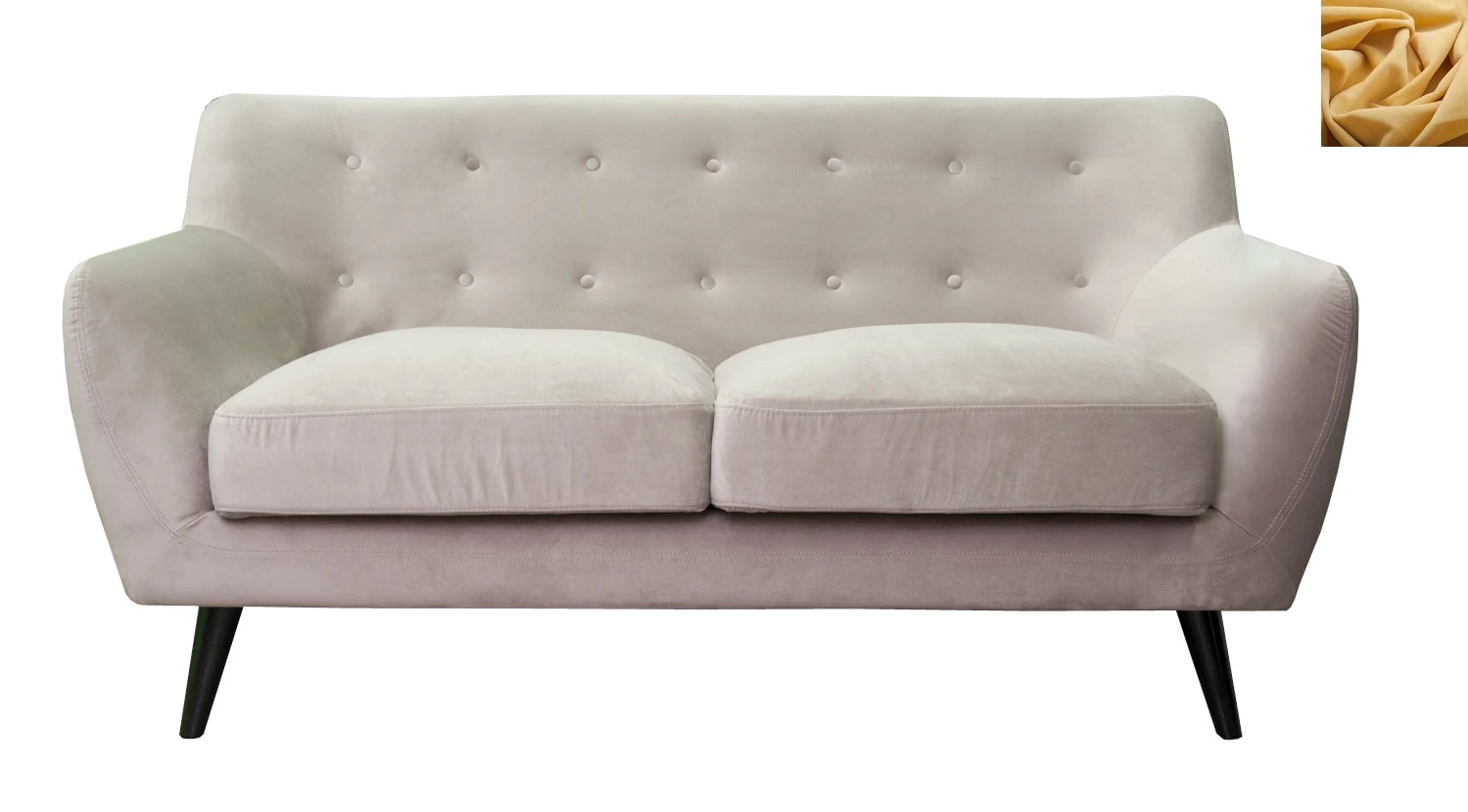 купить Диван с мягкими подлокотниками Albert 4 цвет желтый