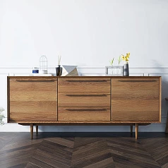 фото Комод "Bruni" с тремя ящиками и дверками арт BR-03 в интерьере