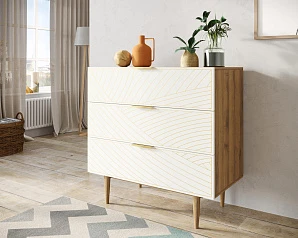 Комод с тремя ящиками "Line" LN12/GR1/beige в интернет-магазине