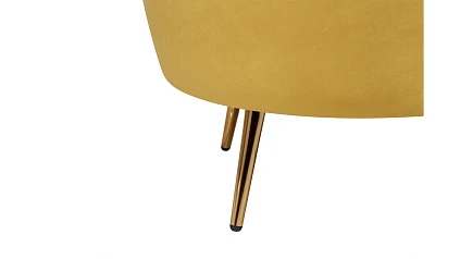заказать Кресло с пуфом ракушка Pearl Yellow