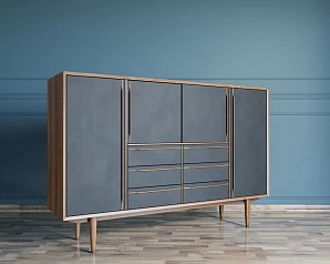 заказать Большой комод "Bruni Black" арт BR09Black в интернет-магазине