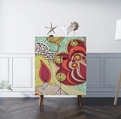 Комод "Berber" большой принт 6 арт BB12/Print_06 в интерьере