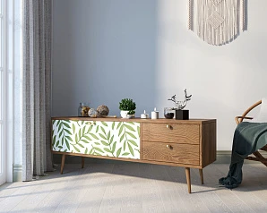 заказать Комод "Berber" два ящика и две дверки 28 принт арт BB27/Print_28 в интернет-магазине