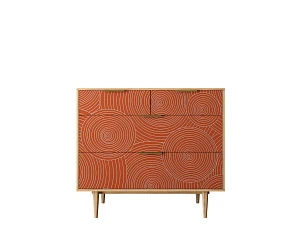 заказать стильные Комод с четыремя ящиками "Line" R22/red