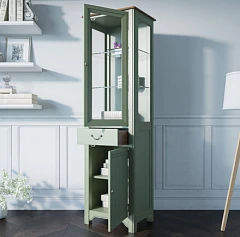 купить Узкий шкаф-витрина "Olivia" арт GC2005 в интернет-магазине