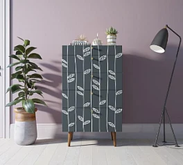 купить стильные Комод высокий "Berber" принт 18 арт BB10/Print_18 в интернет-магазине