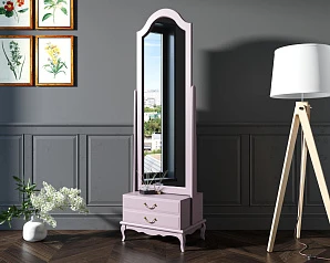 заказать Зеркало напольное "Leontina Lavanda" 2 ящика арт ST9322LETG