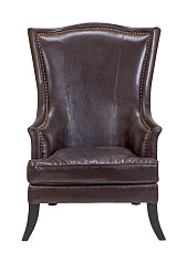 заказать Кожаное кресло каминное Chester Brown