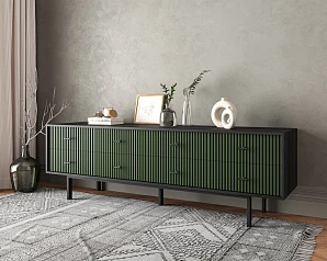 заказать Комод с восемью ящиками "Emerson" арт EM03/green/L