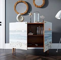 стильный Комод "Berber" две дверки 10 принт арт BB04/Print_10 на заказ