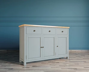 Комод "Jules Verne" 3 ящика 3 дверки серый арт JV38ETGG в интернет-магазине