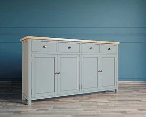 купить стильный Комод "Jules Verne" 4 ящика 4 дверки серый арт JV37ETGG в интернет-магазине