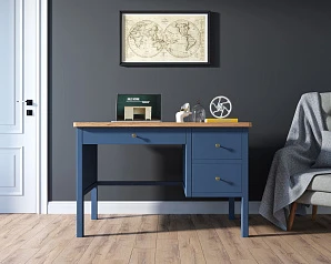 купить Рабочий стол "Jules Verne" с широкой тумбой арт JV47ETGB в интернет-магазине