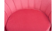заказать Низкое кресло ракушка Pearl Karmin на черных ножках