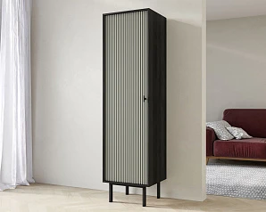 красивый Шкаф c одной дверкой "Emerson" арт EM101/gray/L в интернет-магазине