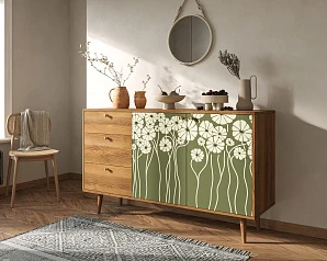 фото Комод "Berber" с двумя дверками и ящиками  арт BB05/Print_53