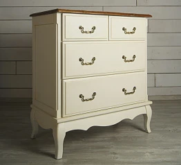 фото Бежевый комод Leontina (4 ящика) арт ST9335 в интерьере