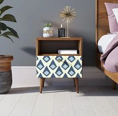 заказать Тумбочка "Berber" с одним ящиком 13 принт арт BB06/Print_13, разноцветная