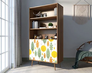 купить красивые Стеллаж с дверками "Berber" принт 30 арт BB26/Print_30 в интернет-магазине