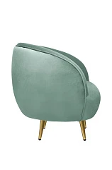 стильное Мягкое кресло для гостиниц Small Benee Green