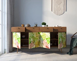 фото Комод "Berber" четыре дверки и четыре ящика 29 принт арт BB25/Print_29 в интерьере