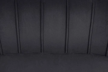 заказать Диван ракушка для гостиниц Pearl Triple Black на черных ножках