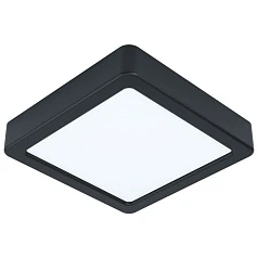 заказать 99243 Светодиодный накладной светильник FUEVA 5, 10,5W (LED), 160х160, H28, 1200lm, 3000K, сталь, черн в интернет-магазине