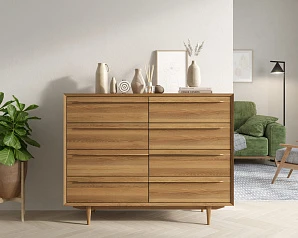 Комод "Bruni" на восемь ящиков арт BR06