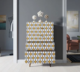 заказать Комод высокий "Berber" принт 22 арт BB10/Print_22