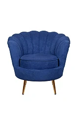 Низкое кресло ракушка Pearl синий в интернет-магазине