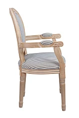 купить красивый Мягкий стул с подлокотниками Volker Arm Black Pinstripe
