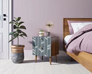 купить Тумбочка "Berber" с двумя ящиками 18 принт арт BB03/Print_18, разноцветная в интернет-магазине