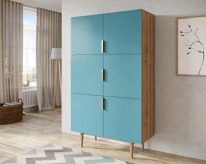 купить Большой комод с шестью дверками "Line" LN04/GR1/blue в интернет-магазине