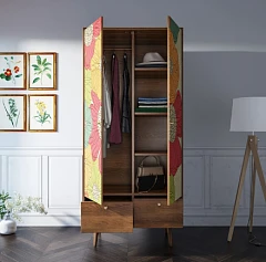 Шкаф двухстворчатый "Berber" принт 5 арт BB16/Print_05 в интернет-магазине