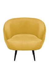 Мягкое кресло Benee Yellow на черных ножках