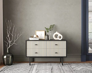 Комод с четырьмя ящиками "Emerson" арт EM05/milky/L на заказ в интернет-магазине