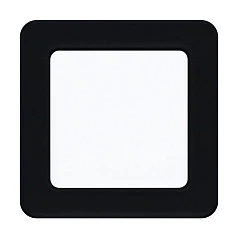 99187 Светодиодный встраиваемый светильник FUEVA 5, 5,5W (LED), 117х117, ET26, 700lm, 4000K, сталь, черный