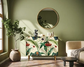 фото Комод "Berber" две дверки 55 принт арт BB04/Print_55 в интерьере