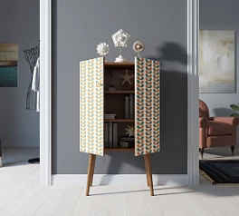 купить красивые Комод на высоких ножках "Berber" принт 23 арт BB09/Print_23 в интернет-магазине